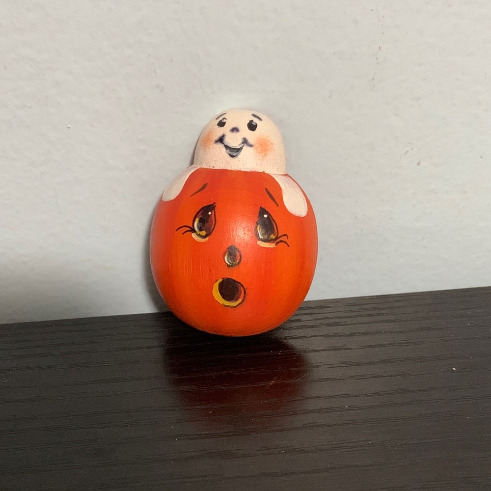 Hand Crafted Wooden Halloween Pin